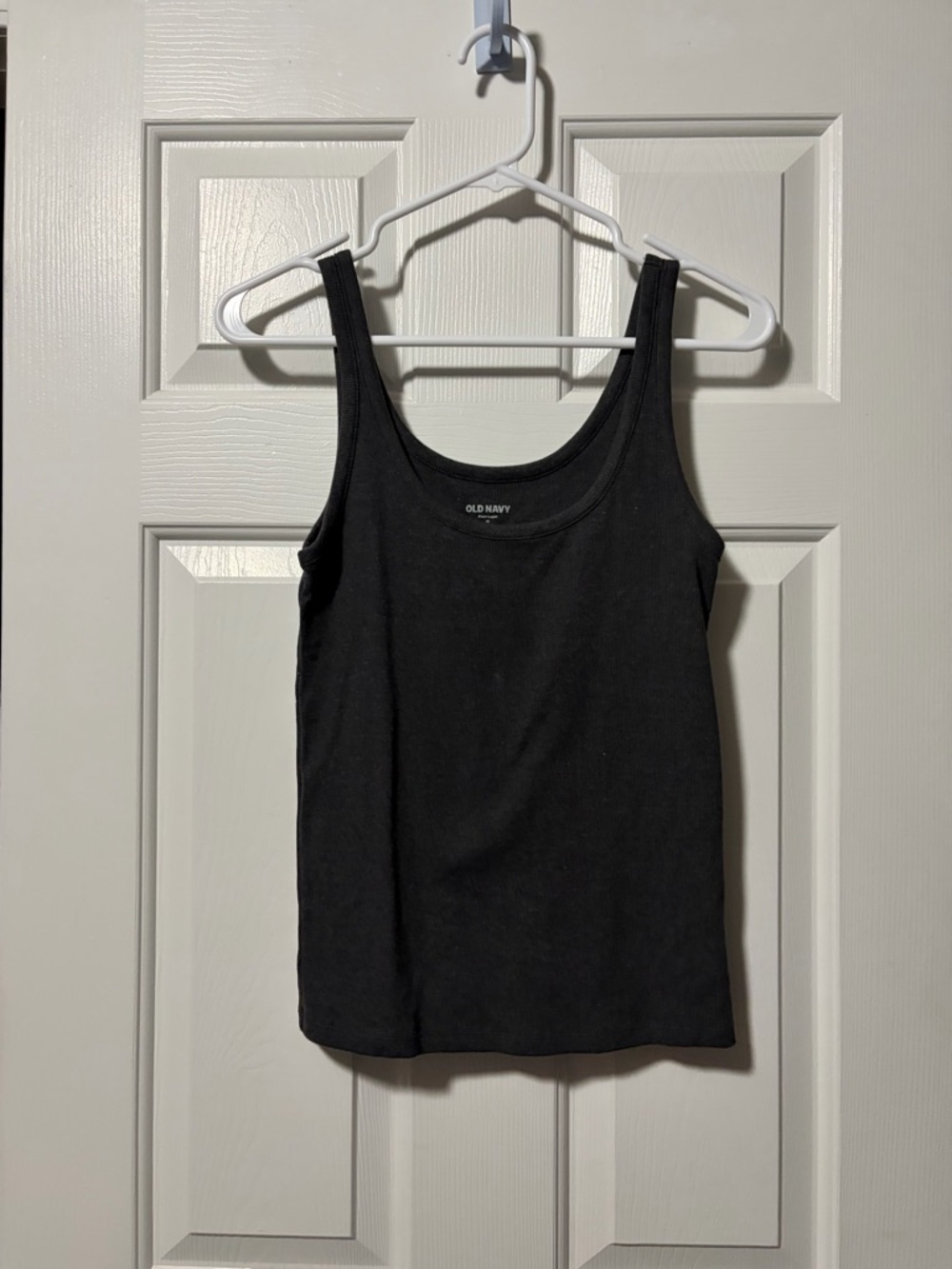 Gray ribbed tank